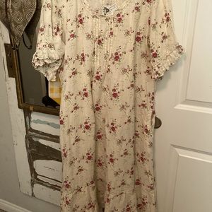 Floral linen dress